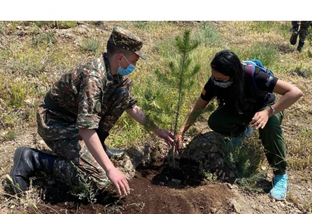 Օտարերկրացի ապագա բժիշկները 100+33 ծառ տնկեցին «Եռաբլուր» զինվորական պանթեոնում