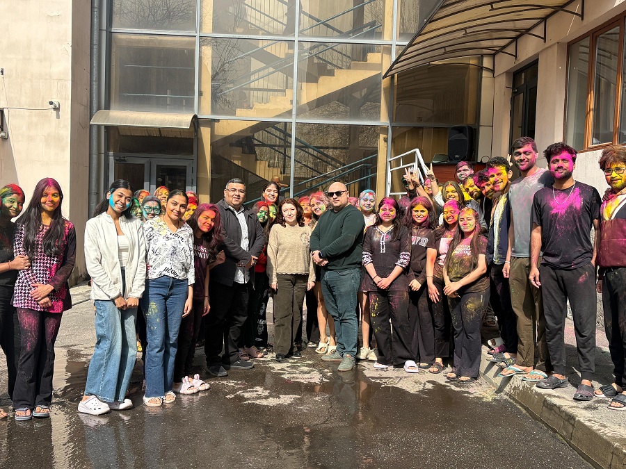 Indian future doctors celebrated Holi – the vibrant festival of colors