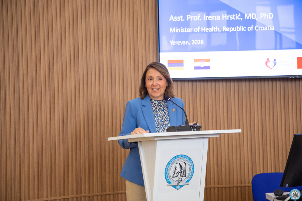 Croatia’s Minister of Health gave a lecture at the Medical University